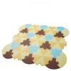 Tulilo Dětská hrací podložka puzzle, 27 ks – Trojúhelníky – béžové, K19
