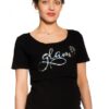 Be MaaMaa Těhotenské/kojicí triko Glam – černé, vel. XL