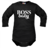 Body dlouhý rukáv Dejna Boss baby – černé