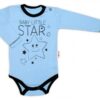 Baby Nellys Body dlouhý rukáv, modré, Baby Little Star
