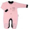 Baby Nellys Bavlněný overálek Baby Little Star – růžový, vel. 62