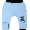Baby Nellys Kojenecké polodupačky, modré – Zebra, vel. 86