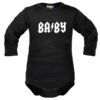 Body dlouhý rukáv Dejna Baby – černé, vel. 68