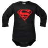 Body dlouhý rukáv Dejna Super Baby – černé, vel. 80