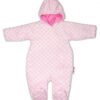 Baby Nellys Kombinézka/overálek Minky, zateplená  – růžová, vel. 74