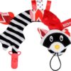 Hencz Toys Řetízek na dudlík ShopHop – červený