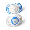 Symetrický dudlík BabyOno, Medvídci – modrá, 6 – 18 m
