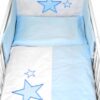 Baby Nellys 5-dílná sada do postýlky Baby Stars – modrá