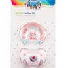 Sada 2 ks anatomických dudlíků, 0 – 6 m, Canpol Babies – Little flower, Ptáček