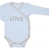 Baby Nellys Body dlouhý rukáv Love – zapínání bokem, modré