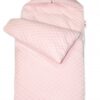 Bavlněný fusak Baby Nellys prošívaný, velvet , 45 x 95 cm – růžový