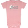Mamatti Kojenecké body krátký rukáv Hello – korálové, vel. 74