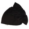 Mamatti Bavlněná  dětská čepice – turban, černý, vel. 2 – 3 roky