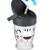 Lovi hrneček se slámkou Salt&Pepper – Junior, 12m+,šedo/černý , 250ml