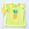 K-Baby Dětské bavlněné triko, krátký rukáv – Ananas – limetka