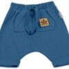 Baby Nellys Bavlněné kraťasy Baggy s klokaní kapsou – navy