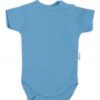 Baby Nellys Bavlněné body krátký rukáv – modré, vel. 80