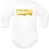 Body dlouhý rukáv Baby, bílé, vel. 86