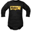 DEJNA Body dlouhý rukáv Baby – černé, vel. 74