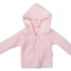 Baby Nellys Dvouvrstvá kojenecká bundička, svetřík – růžový, vel. 86