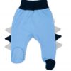 Baby Nellys Bavlněné kojenecké polodupačky, Crocodiles – modré, vel. 86