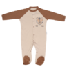 Mamatti Kojenecký bavlněný overálek Lion, béžovo-hnědý, vel. 74