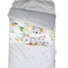Bavlněný fusak Baby Nellys, minky, Medvídek Koala, 47 x 95 cm – šedý