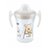 Nekapající hrneček NUK Evolution Trainer Medvídek 230 ml, 6m+, šedý