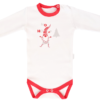 Mamatti Kojenecké body Christmas Ho, ho, ho – bílé, vel. 80