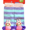 BOBO BABY Dětské protiskluzové ponožky 3D – Včelka, fialová