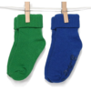 BOBO BABY Kojenecké ponožky 2 páry – zelená, modrá, vel. 11-13 cm
