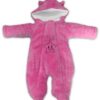 Baby Nellys Zimní chlupáčková kombinézka Little STAR, růžová, vel. 74