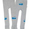 Baby Nellys Dětské punčocháče bavlněné, Crocodiles – šedá, modrá, 1ks, vel. 80/86