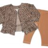 BABY NELLYS Tepláková souprava Gepard, 2 dílná, hnědá, vel. 92