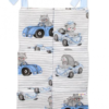 Bavlněný kapsář na postýlku Baby Nellys 6 kapes, Baby Car, modrá