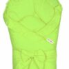 Baby Nellys Rychlozavinovačka 80 x 80 cm s volánkem a stuhou – sv. zelená