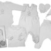 Baby Nellys Velká sada do porodnice TEDDY, 6-ti dílná v krabičce, šedá, vel. 56