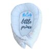 Baby Nellys Oboustranné hnízdečko, kokon Little Prince – modré