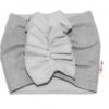 BABY NELLYS Dětská čelenka Turban, šedá, 1-2 roky