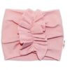 BABY NELLYS Dětská čelenka Turban, pudrově růžová, vel. 1 – 2 roky