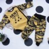 G-baby 2-dílná kojenecká sada Army – hořčicová