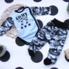 G-baby 2-dílná kojenecká sada Army – modrá, vel. 68