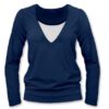 JOŽÁNEK Kojící, těhotenské triko Julie dl. rukáv – jeans