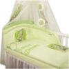 Baby Nellys Mantinel s povlečením Sweet Dreams by Teddy – zelený