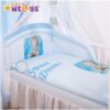 Baby Nellys Mantinel s povlečením Sweet Dreams by Teddy – modrý