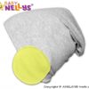 Baby Nellys Bavlněná čepice Bubble – lemon