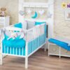 Baby Nellys 14-ti dílný set mega sada Be LOVE – Tyrkys/šedá – 135×100
