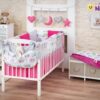 Baby Nellys Mega sada Be LOVE – Malina/šedá – Sovičky