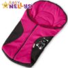 Fusák nejen do autosedačky Baby Nellys ® POLAR – amarantový medvídek