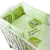 Baby Nellys Povlečení s polštářkovým mantinelem Sweet Dreams by TEDDY – zelený